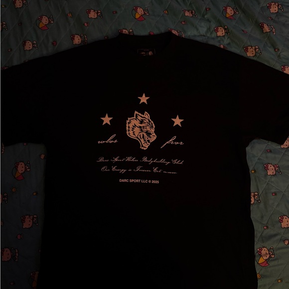 Darc Sport Black Tee with White Graphic